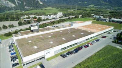 Luftaufnahmen Gebäude Elesta