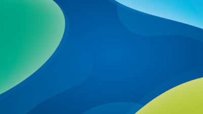 Illustration Bubbles grün und blau