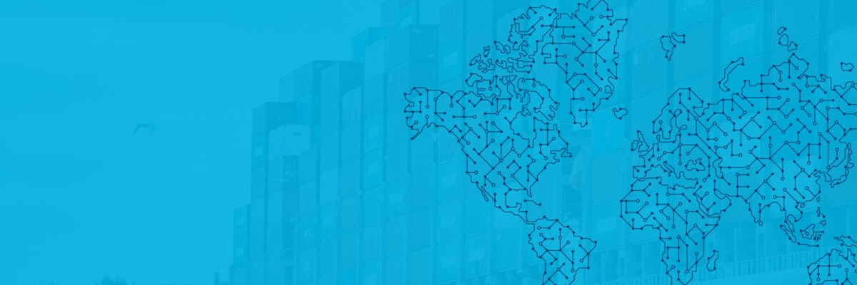 Illustration Supply Chain Landkarte